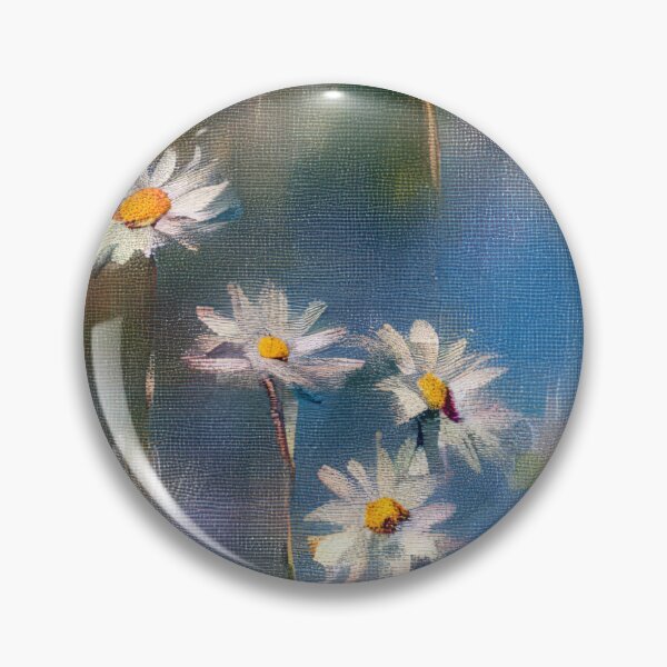 Item preview, Throw Pillow With Beautiful Daisies Painting - Spring Home Decor designed and sold by Sowari-Pillows.