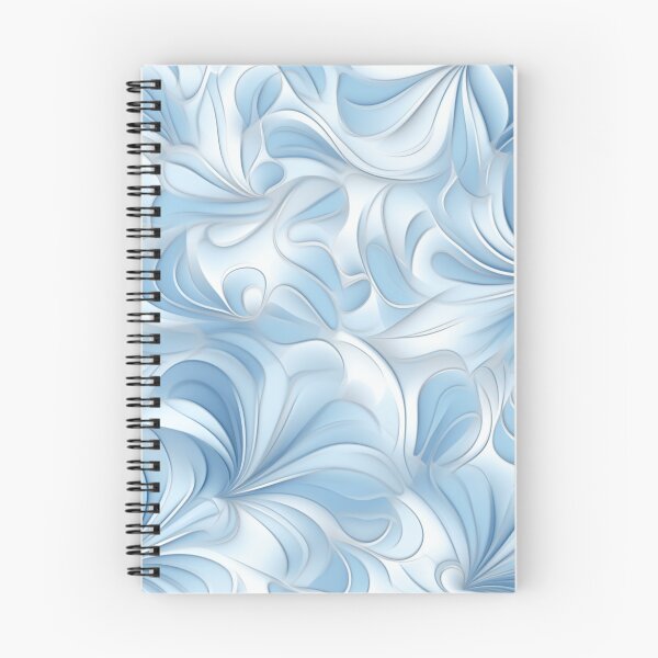Aperçu de l'œuvre Un motif fractal bleu clair créée et vendue par StudioRedKoala.