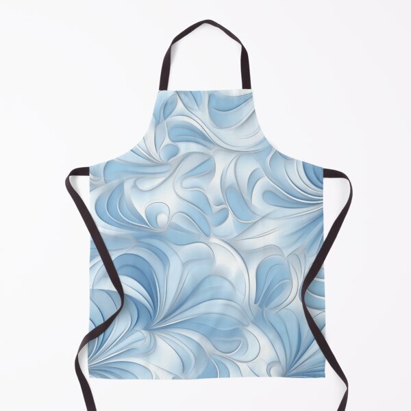 Aperçu de l'œuvre Un motif fractal bleu clair créée et vendue par StudioRedKoala.
