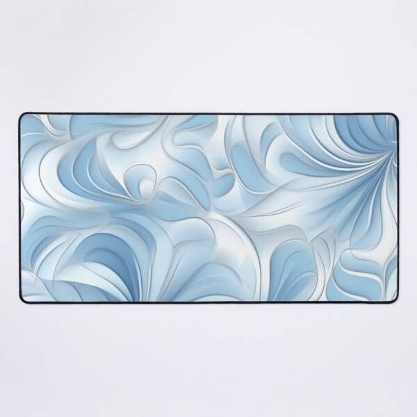 Aperçu de l'œuvre Un motif fractal bleu clair créée et vendue par StudioRedKoala.