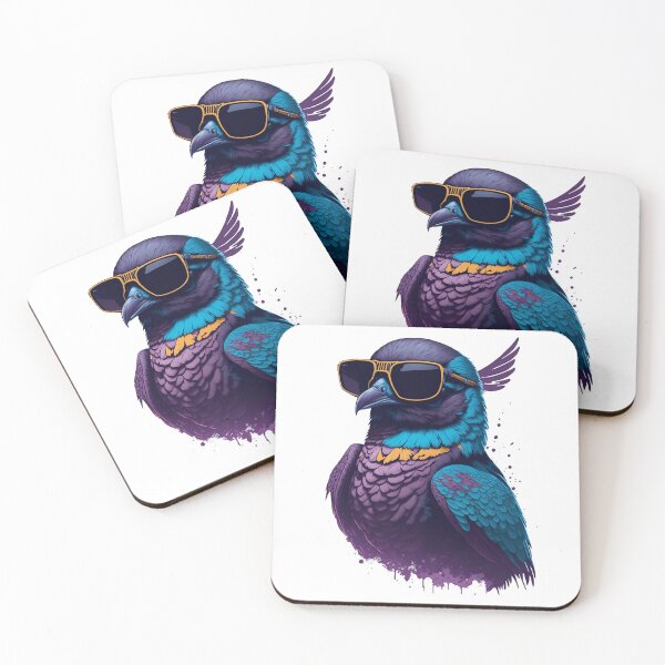 Item preview, pigeon with sunglasses designed and sold by ImageTreasury.