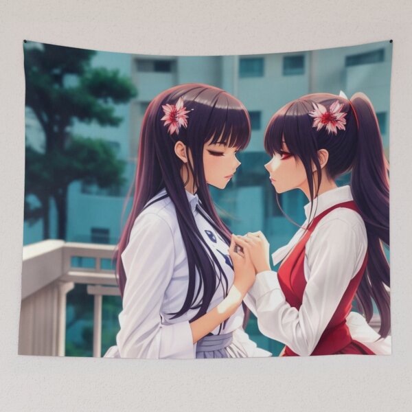 Item preview, Tender moment between a cute anime couple designed and sold by Gachastixx.