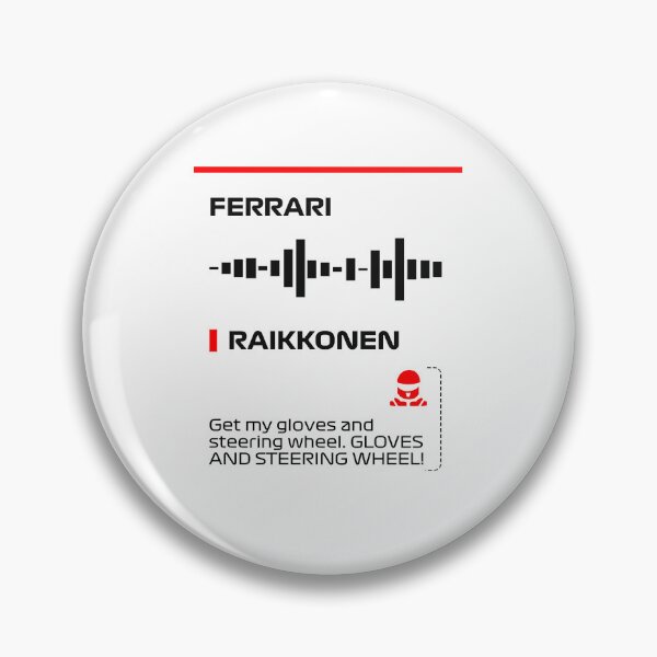 Item preview, Kimi Raikkonen Get my gloves and steering wheel team radio message (Francesco) designed and sold by ff1merch ..