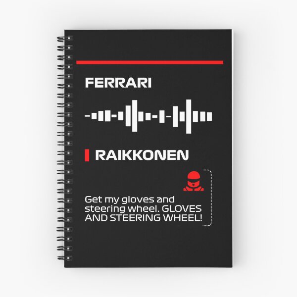 Item preview, Kimi Raikkonen Get my gloves and steering wheel team radio message Dark (Francesco) designed and sold by ff1merch ..