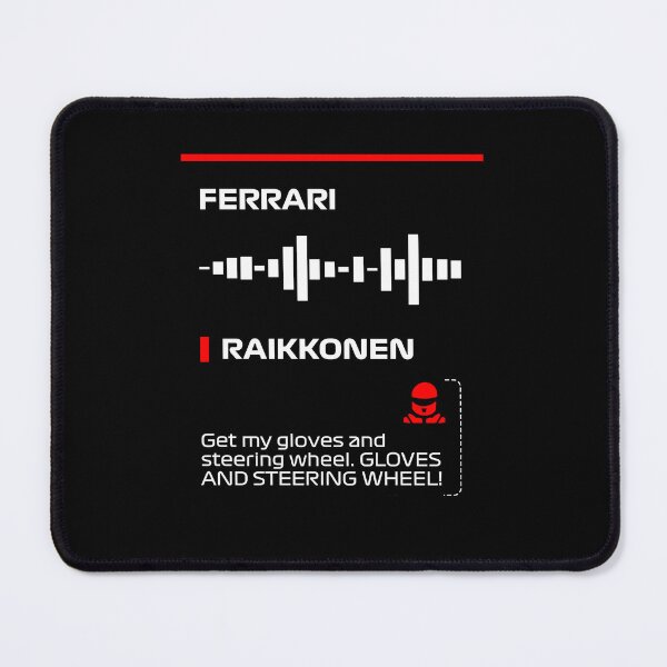 Item preview, Kimi Raikkonen Get my gloves and steering wheel team radio message Dark (Francesco) designed and sold by ff1merch ..