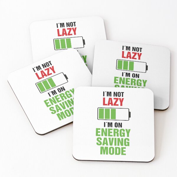 Item preview, Not Lazy: Funny Energy Saving Mode Illustration designed and sold by origoo.