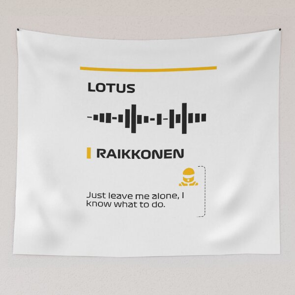 Item preview, Kimi Raikkonen Just leve me alone, I know what to do team radio message (Francesco) designed and sold by ff1merch ..
