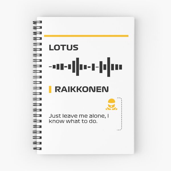 Item preview, Kimi Raikkonen Just leve me alone, I know what to do team radio message (Francesco) designed and sold by ff1merch ..