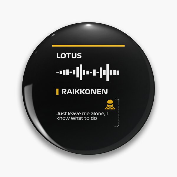 Item preview, Kimi Raikkonen Just leve me alone, I know what to do team radio message Dark (Francesco) designed and sold by ff1merch ..