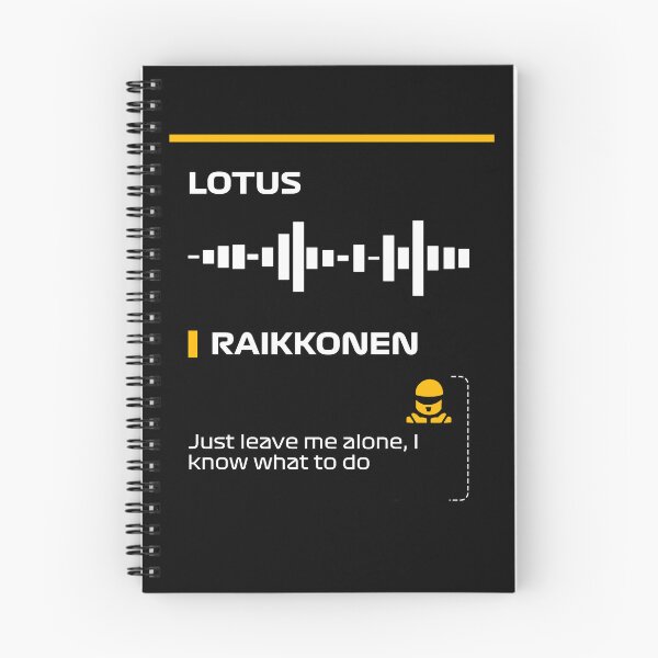 Item preview, Kimi Raikkonen Just leve me alone, I know what to do team radio message Dark (Francesco) designed and sold by ff1merch ..