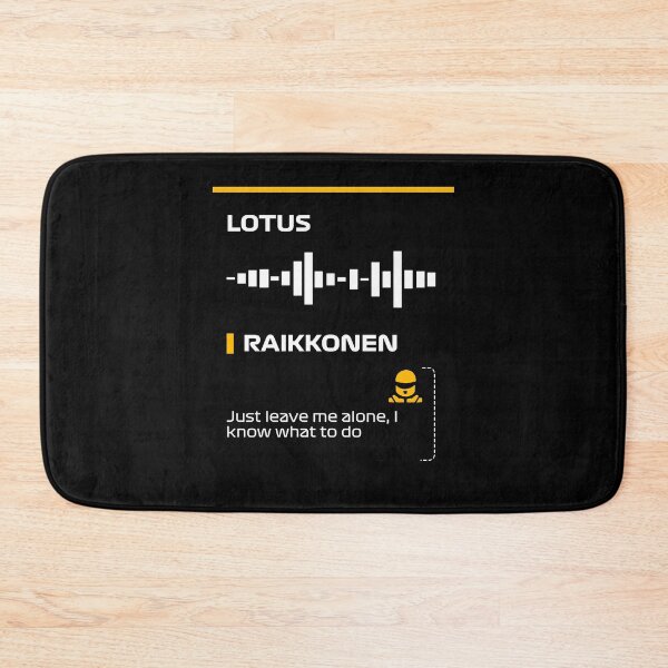 Item preview, Kimi Raikkonen Just leve me alone, I know what to do team radio message Dark (Francesco) designed and sold by ff1merch ..