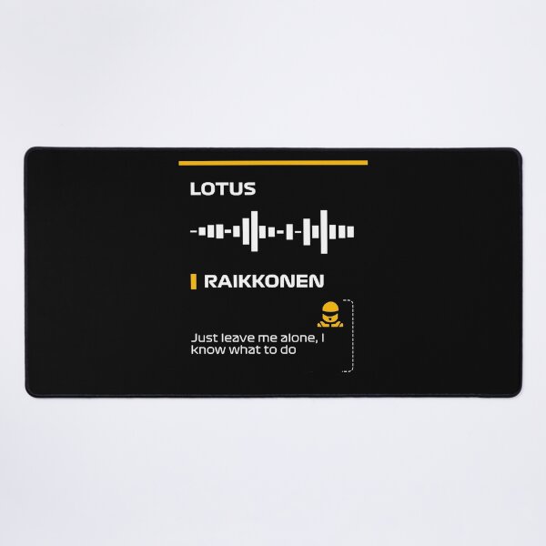 Item preview, Kimi Raikkonen Just leve me alone, I know what to do team radio message Dark (Francesco) designed and sold by ff1merch ..