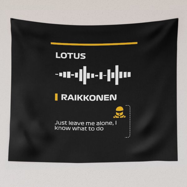 Item preview, Kimi Raikkonen Just leve me alone, I know what to do team radio message Dark (Francesco) designed and sold by ff1merch ..