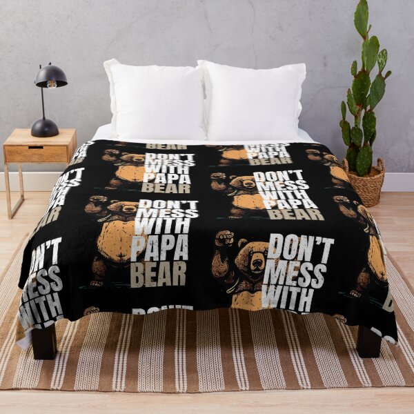 Item preview, Don't Mess With Papa Bear Funny Grumpy Fathers Day designed and sold by GravitiTees.