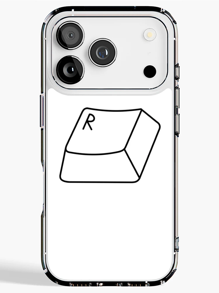 Thumbnail 1 of 5, iPhone Case, Keyboard R Key designed and sold by RealTalking.