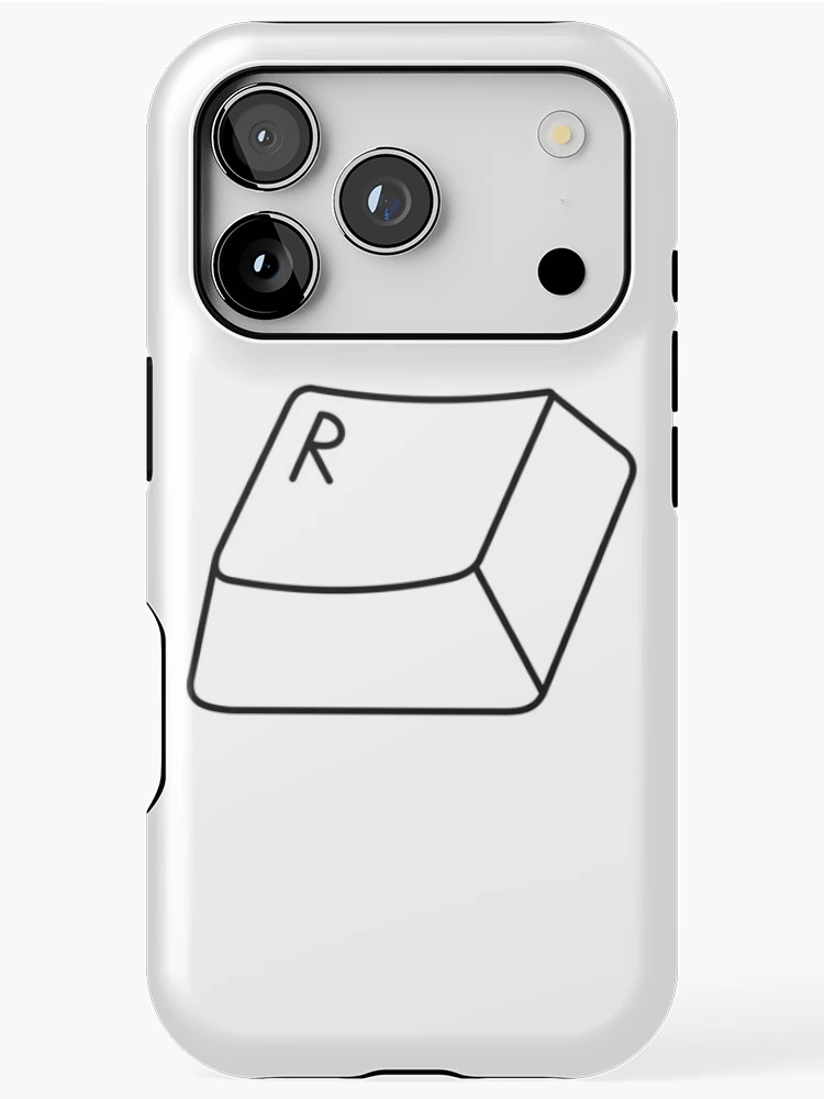 Thumbnail 1 of 4, iPhone Case, Keyboard R Key designed and sold by RealTalking.