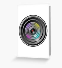 Camera Lens Greeting Card