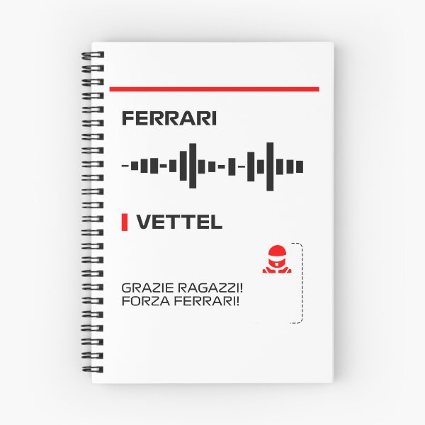 Item preview, Sebastian Vettel Grazie Ragazzi Forza Ferrari radio message (Francesco) designed and sold by ff1merch ..