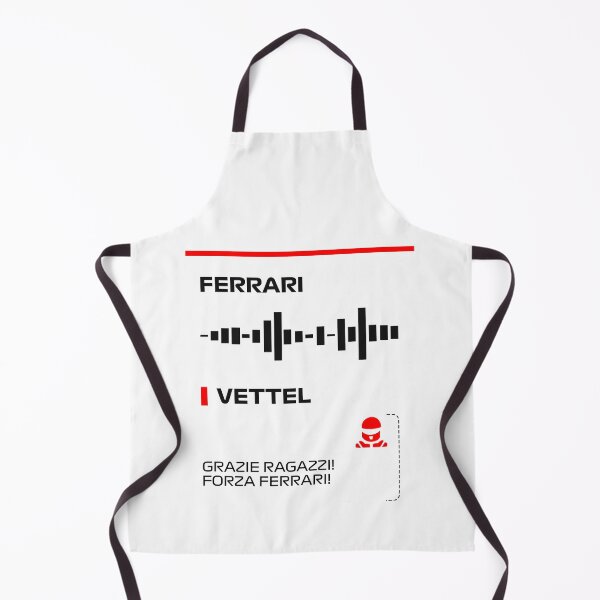 Item preview, Sebastian Vettel Grazie Ragazzi Forza Ferrari radio message (Francesco) designed and sold by ff1merch ..