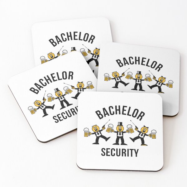 Item preview, Bachelor Security (Stag Party / Caricature / Dance / 3C / Black) designed and sold by MrFaulbaum.