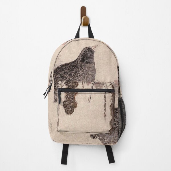 Item preview, Korean Painting Minhwa Quail in Autumn Eating Millet designed and sold by tangerinemars.