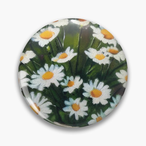 Item preview, Throw Pillow With Beautiful Daisies Painting - Spring Home Decor designed and sold by Sowari-Pillows.