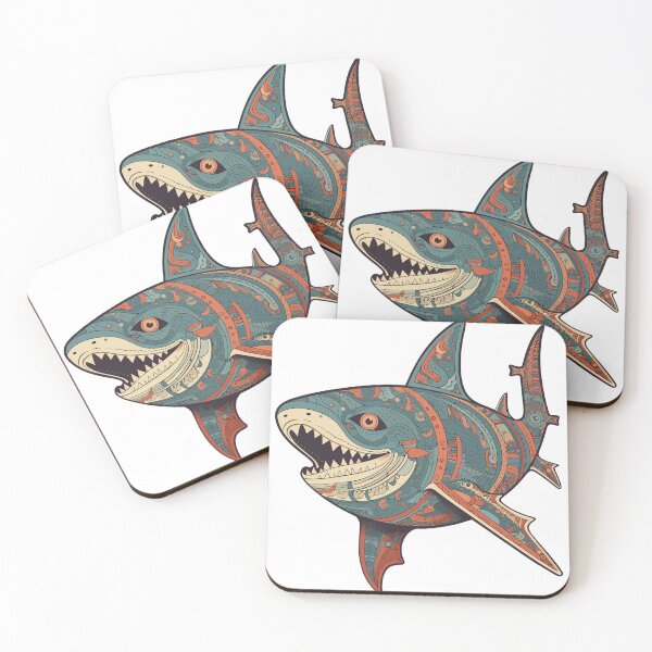 Item preview, Multicoloured Shark designed and sold by SleepySquirrel.