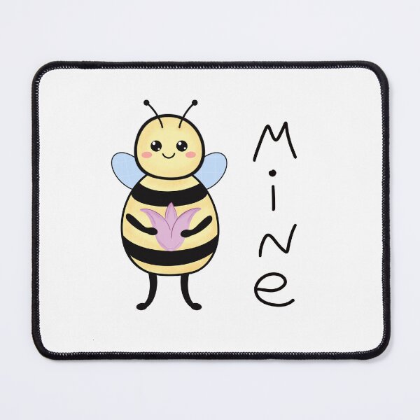 Item preview, Cute Bee with pink flower, Be Mine designed and sold by Momoliart.