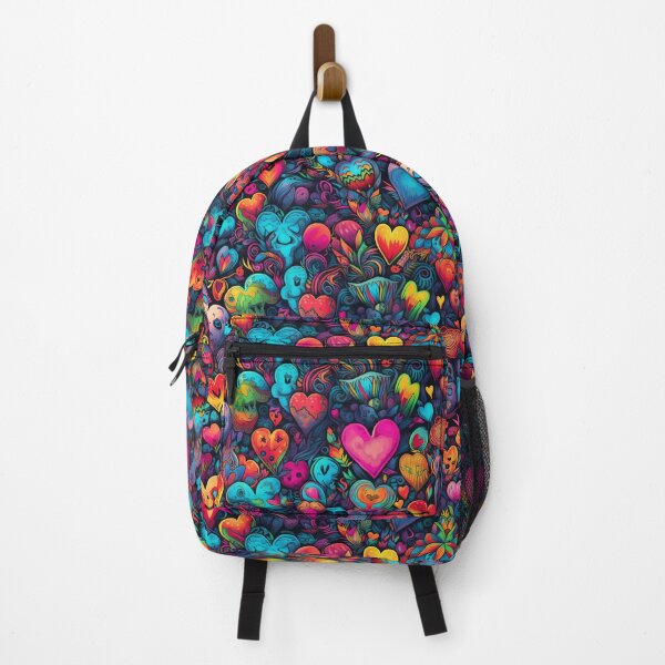 Item preview, Psychedelic hearts in pattern designed and sold by Arti_choke.
