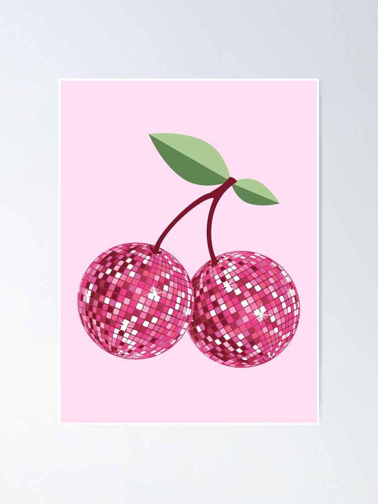 Mini Disco Ball - Pink Cherries - ShopperBoard