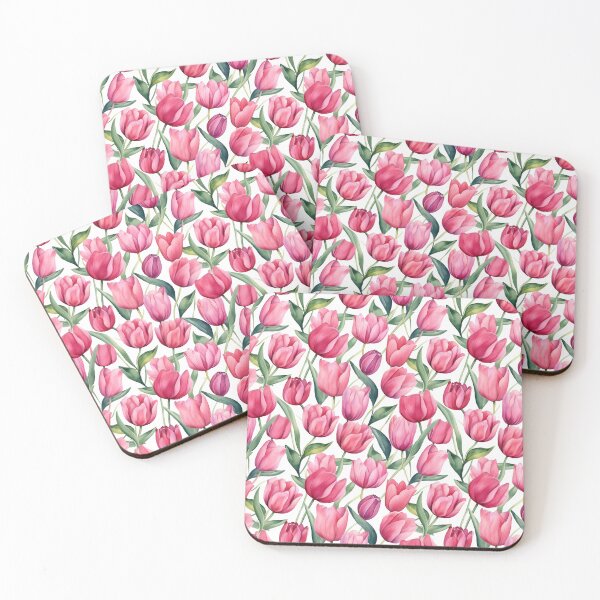 Item preview, Watercolor Tulips Pattern #2 designed and sold by MoodMedley.