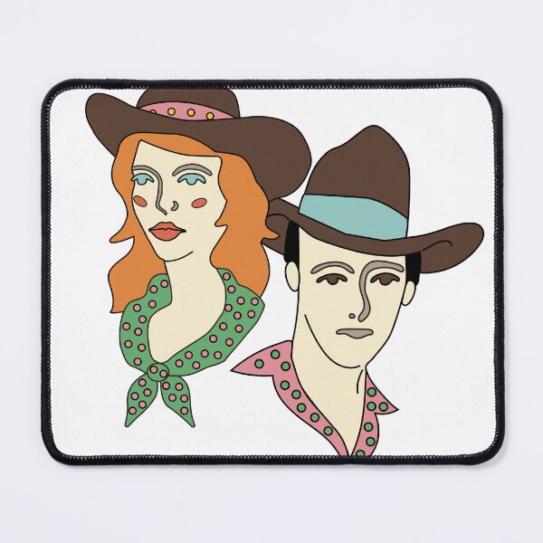 Artikelvorschau, Cowboy-Cowgirl-Aufkleber entworfen und verkauft von lanouille.