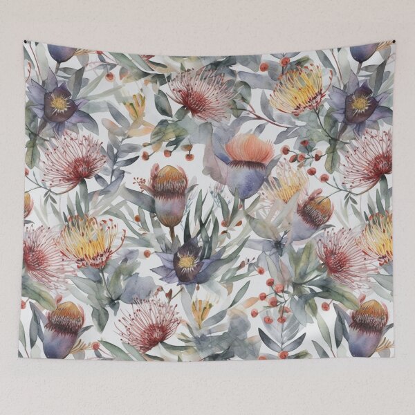 Item preview, Yellow, Blue & Red Flowers designed and sold by SAMLEYdESIGNs.