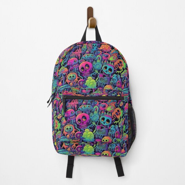 Item preview, Disgusting monster and psychedelic skulls pattern designed and sold by Arti_choke.