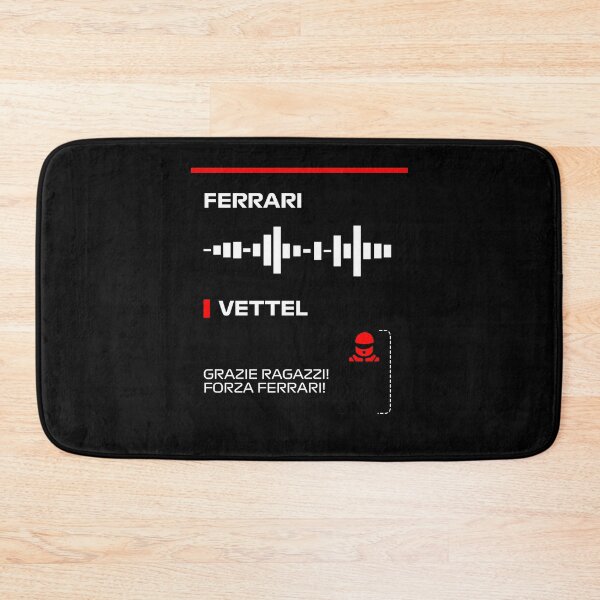Item preview, Sebastian Vettel Grazie Ragazzi Forza Ferrari radio message Dark (Francesco) designed and sold by ff1merch ..