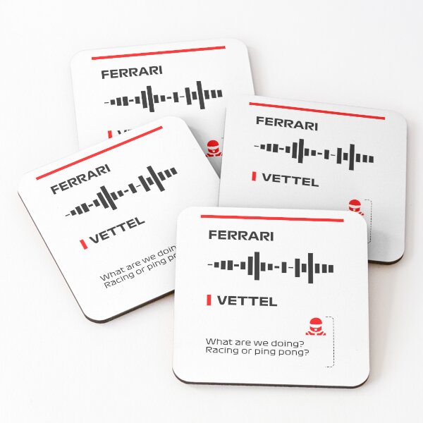 Item preview, Sebastian Vettel What are we doing racing or ping pong radio message (Francesco) designed and sold by ff1merch ..