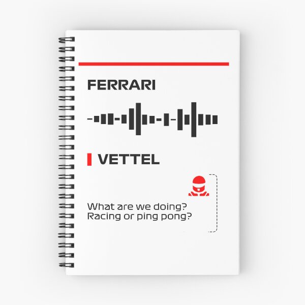 Item preview, Sebastian Vettel What are we doing racing or ping pong radio message (Francesco) designed and sold by ff1merch ..