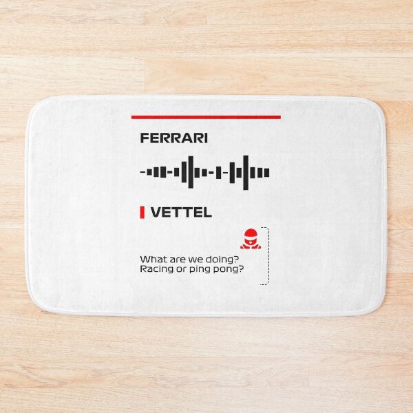 Item preview, Sebastian Vettel What are we doing racing or ping pong radio message (Francesco) designed and sold by ff1merch ..