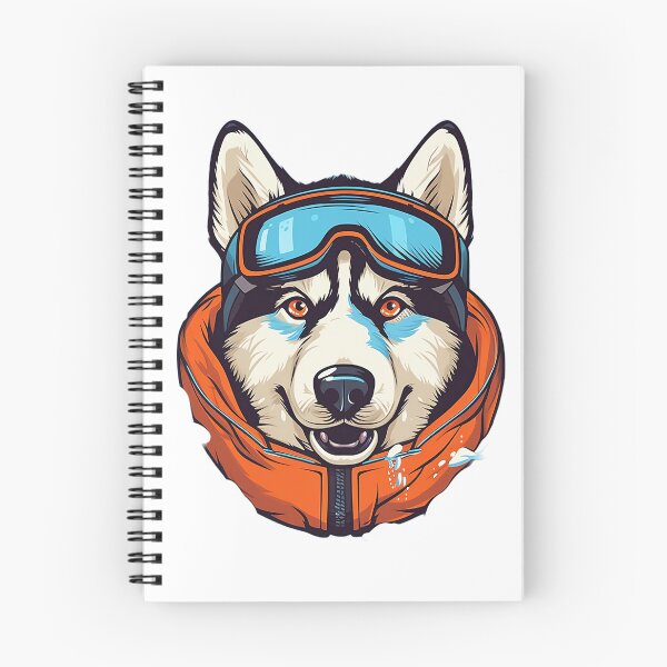 Artikelvorschau, Sibirischer Husky mit Schneebrille und Mantel entworfen und verkauft von SADStyleDesigns.
