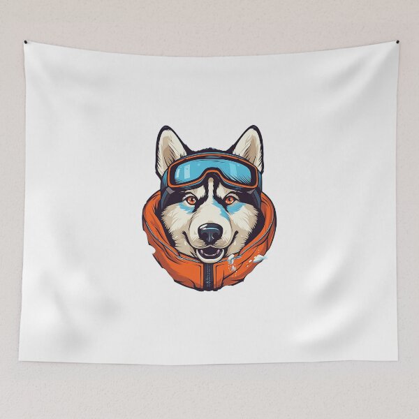 Item preview, Siberian Husky with Snow Goggles and Coat designed and sold by SADStyleDesigns.