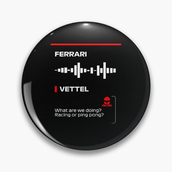 Item preview, Sebastian Vettel What are we doing racing or ping pong radio message Dark (Francesco) designed and sold by ff1merch ..