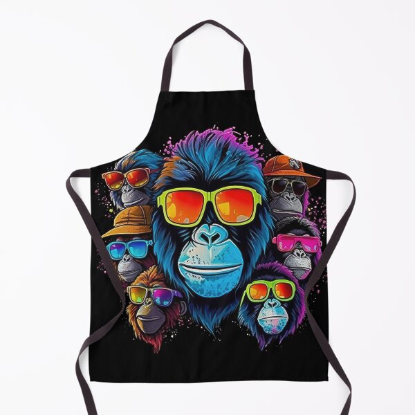 Item preview, Funny monkeys with sunglasses t-shirt designed and sold by Pixelboys.