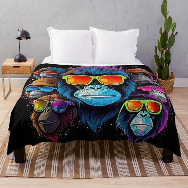 Item preview, Funny monkeys with sunglasses t-shirt designed and sold by Pixelboys.