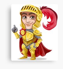 Golden Knight Canvas Print