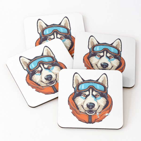 Item preview, Siberian Husky with Snow Goggles and Coat designed and sold by SADStyleDesigns.