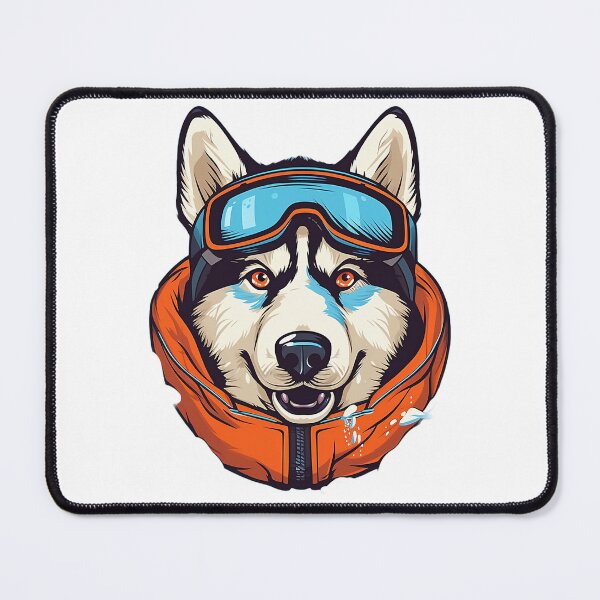 Item preview, Siberian Husky with Snow Goggles and Coat designed and sold by SADStyleDesigns.