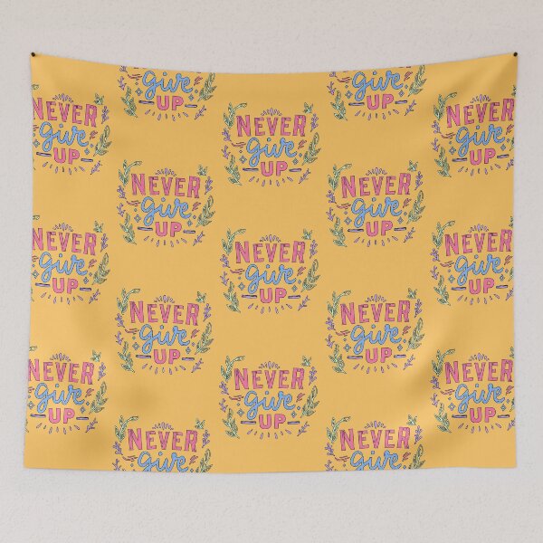 Item preview, Never Give Up designed and sold by StoneBluePlanet.