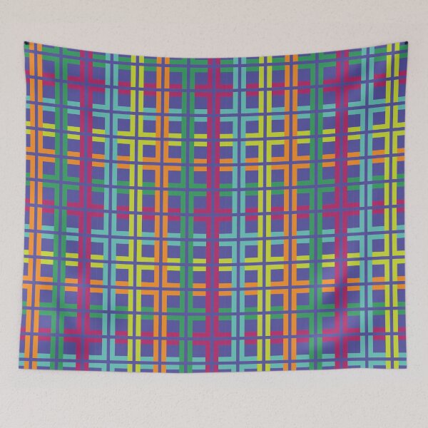 Item preview, Colorful Checkered pattern designed and sold by kallyfactory.