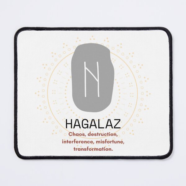 Item preview, Hagalaz - The Hailstone Rune designed and sold by WrenCemetery.