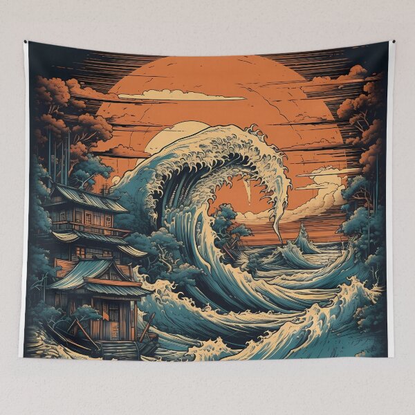 Item preview, Oni's Roar: The Manga-Hokusai Union designed and sold by landletsy.